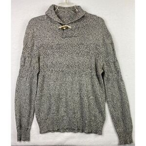 Ocean Current Mens Sweater Knit Fisherman Coastal Preppy Beach Nautical Gray ‎ M